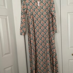 Women's Pink Chicken Maxi Dress
